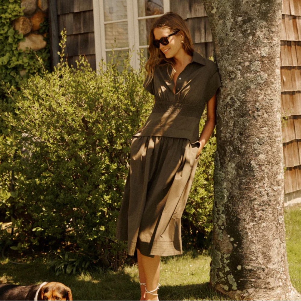 Tuckernuck Army Green Cameran Dress NWT